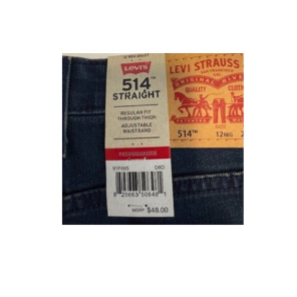 Levi's Jeans - Boys 12 Regular NWT - Picture 6 of 6